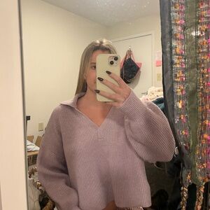 Sincerely Jules Lilac V-Neck Sweater